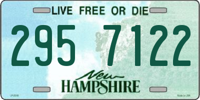 NH license plate 2957122