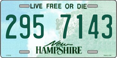 NH license plate 2957143