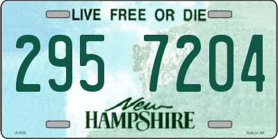 NH license plate 2957204