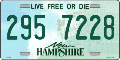 NH license plate 2957228
