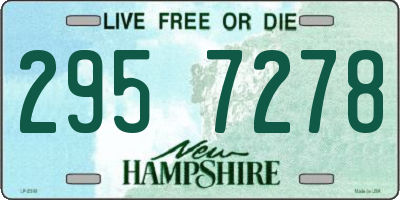 NH license plate 2957278