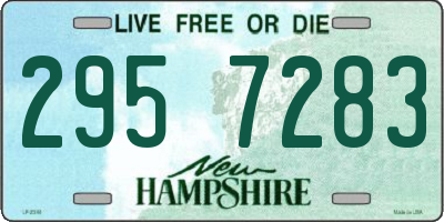 NH license plate 2957283