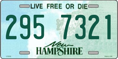 NH license plate 2957321