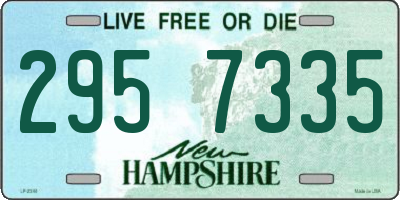 NH license plate 2957335