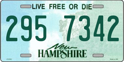 NH license plate 2957342