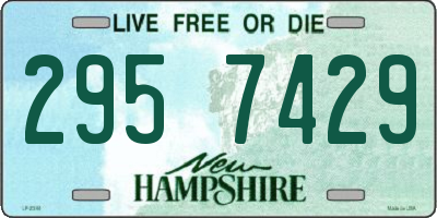 NH license plate 2957429