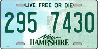 NH license plate 2957430