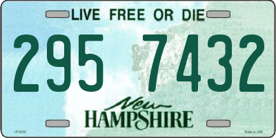 NH license plate 2957432