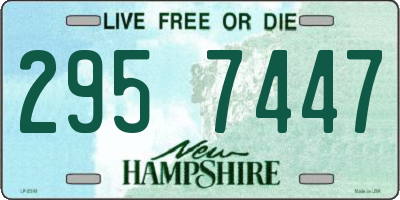 NH license plate 2957447
