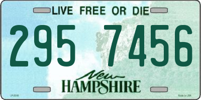NH license plate 2957456
