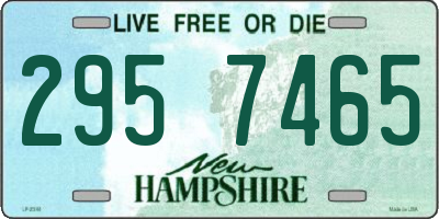 NH license plate 2957465