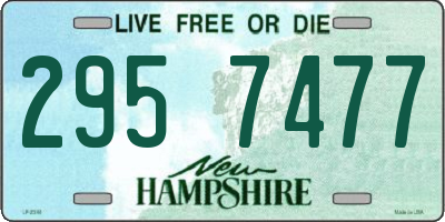 NH license plate 2957477