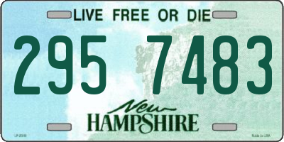 NH license plate 2957483