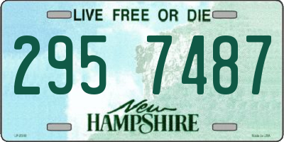 NH license plate 2957487