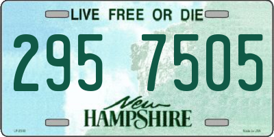NH license plate 2957505