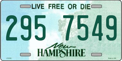 NH license plate 2957549