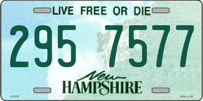NH license plate 2957577