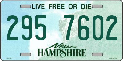 NH license plate 2957602