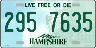 NH license plate 2957635