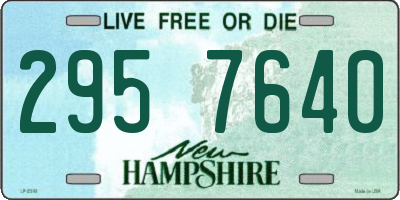 NH license plate 2957640
