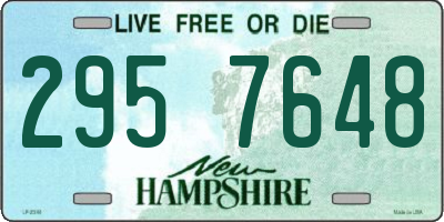 NH license plate 2957648
