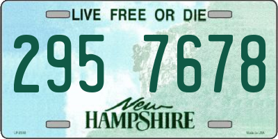 NH license plate 2957678