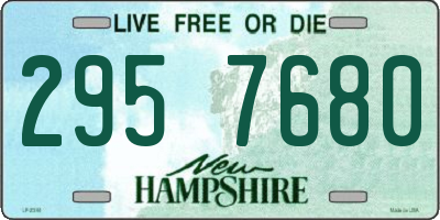 NH license plate 2957680