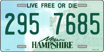 NH license plate 2957685