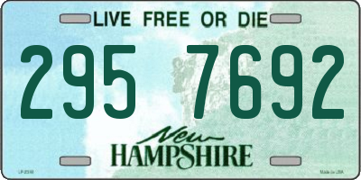 NH license plate 2957692