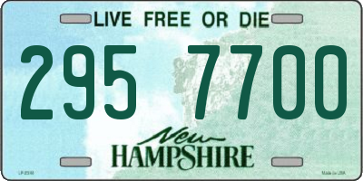 NH license plate 2957700