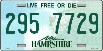 NH license plate 2957729