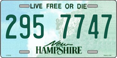 NH license plate 2957747
