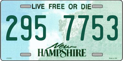 NH license plate 2957753