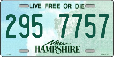 NH license plate 2957757