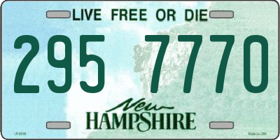 NH license plate 2957770