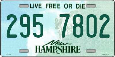 NH license plate 2957802