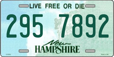 NH license plate 2957892