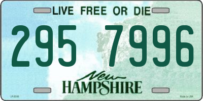 NH license plate 2957996