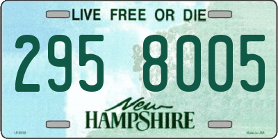 NH license plate 2958005