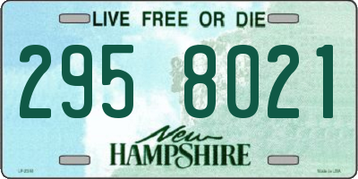 NH license plate 2958021