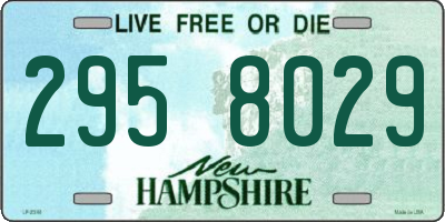 NH license plate 2958029
