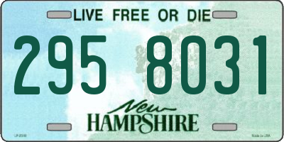NH license plate 2958031