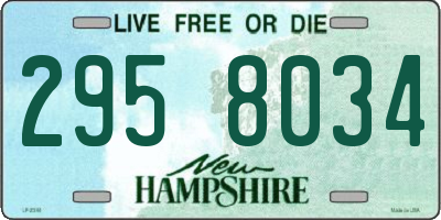 NH license plate 2958034