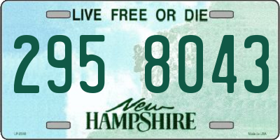 NH license plate 2958043