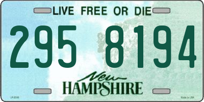 NH license plate 2958194