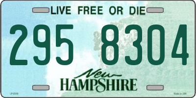 NH license plate 2958304