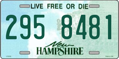 NH license plate 2958481