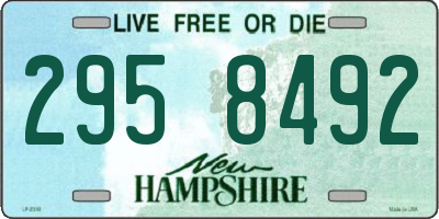 NH license plate 2958492