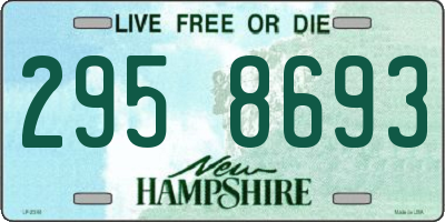 NH license plate 2958693