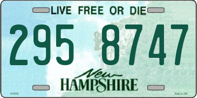NH license plate 2958747